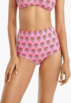 Seamless high-waisted bikini bottom in SZ Blockprints&#38;trade;