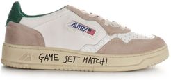 SNEAKERS AUTRY 01 LOW MAN WRITE/CRACK WHT/GREEN