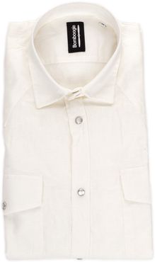 CAMICIA COLLO FRANCESE BOMBOOGIE RODEO IVORY 134