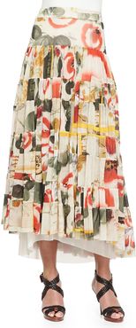 Printed Garden Tiered Skirt