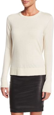 Ghent Long-Sleeve Sweater, Ivory