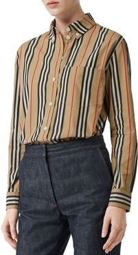 Guan Long-Sleeve Striped Shirt