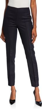 Melissa Stretch Wool Slim-Leg Pants