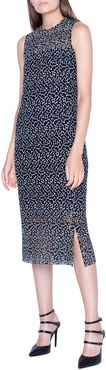 St. Gallen Embroidered Lace Sleeveless Dress