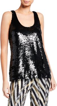 Raquel Sequined Tank Top