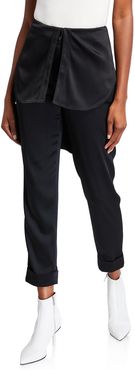 Kooning Trousers with Shirttail Overlay