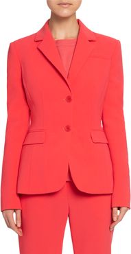 Crepe Two-Button Blazer