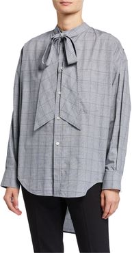 Prince of Wales Poplin Swing Shirt