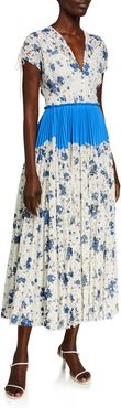 Floral Printed Corded Lace Dress