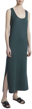 Reversible Cashmere-Silk Sleeveless Midi Dress