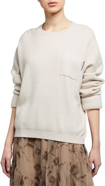 Cashmere Roll-Sleeve Sweater