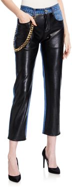 Melling Faux-Leather Jeans