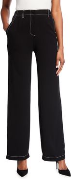 Taffy Topstitched Trousers