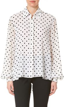 Polka-Dot Full-Sleeve Shirt