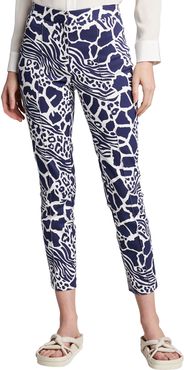 Animal Print Cigarette Pants