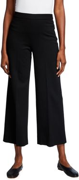 Cropped Straight-Leg Trousers