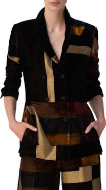 Lena Velvet Deco Jacquard Jacket