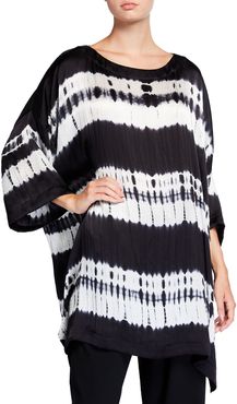 Long Silk Oversized Tunic