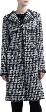 Windowpane Tweed Coat