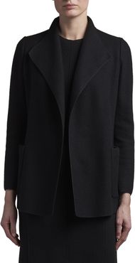 Cashmere Fluid-Collar Jacket