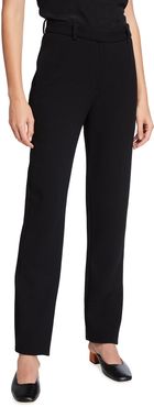 Double-Jersey Straight-Leg Trousers