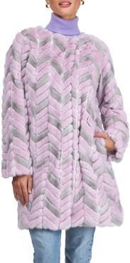 Mink Chevron Stroller Coat