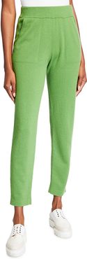 Cashmere Side-Zip Conical-Leg Pants
