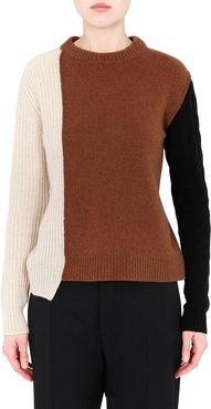 Colorblock Cashmere-Blend Sweater