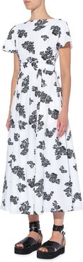 Fraser Scattered Floral Print Midi Dress