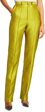 Snake Jacquard Tailored Trousers