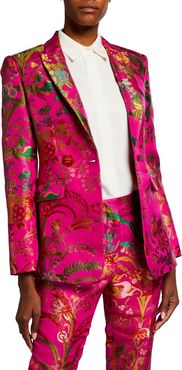 Floral Brocade Blazer