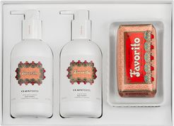 FAVORITO Liquid Soap+Body Moisturizer+Soap Gift Set