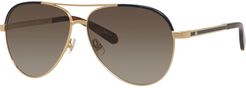 amaris two-tone aviator sunglasses