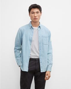 Blue Slim Jean Shirt in Size XS