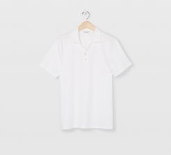 Blanc De Blanc Split Neck Polo in Size M