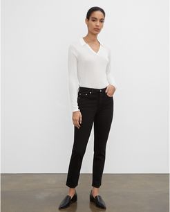 Black High-Rise Skinny Jeans in Size 27