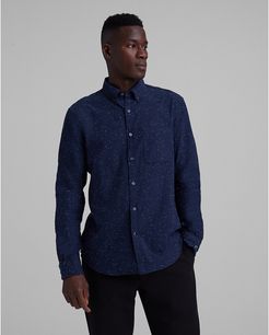Navy Nep Flannel Shirt in Size XS