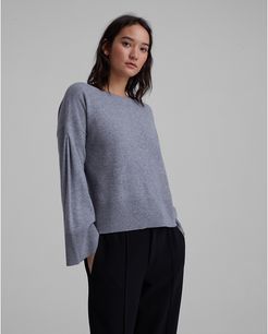 Medium Heather Grey Melissa Cashmere Sweater in Size XS