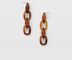 Brown Multi Chunky Link Earring in Size One Size