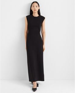 Black Polished Ponte Knit Dress in Size 2