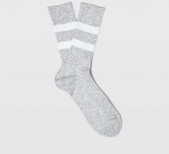 Grey Multi Sport Stripe Socks in Size One Size