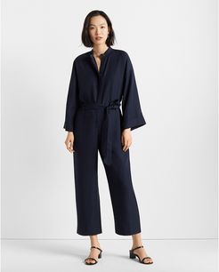 Navy Long Sleeve Jumpsuit in Size 0
