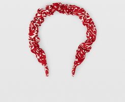 Red Multi Scrunch Headband in Size One Size