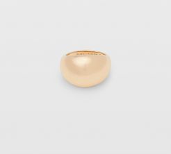 Gold Chunky Domed Signet Ring in Size 6