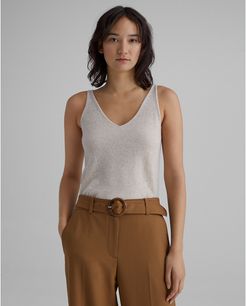 Oat Cashmere Tank in Size XS