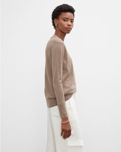 Neutral Essential Crewneck Sweater in Size S