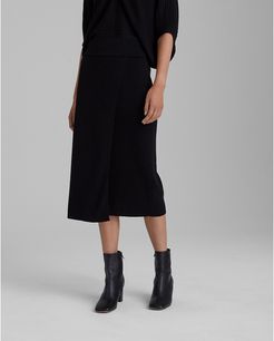 Black Knit Midi Skirt in Size XL