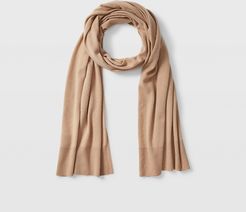 Camel Kensington Cashmere Scarf in Size One Size