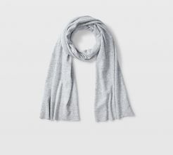 Light Heather Grey Kensington Cashmere Scarf in Size One Size