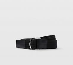 Black Webbing Belt in Size One Size